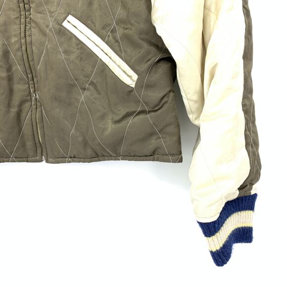 45 Revolutions Per Minute Men's Approx Sz S Bomber Jacket Embroidered Reversible - Picture 6 of 10